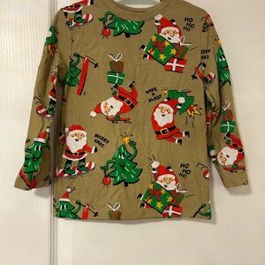 H&M Holiday Santa Long Sleeve Shirt